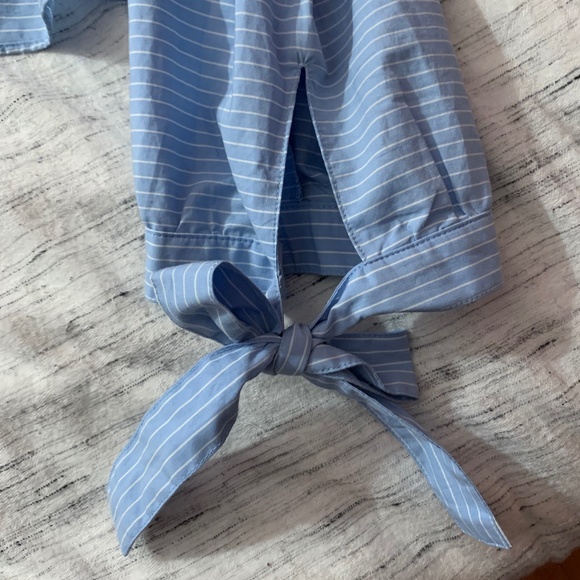 Blue and White Striped Shirt (Madewell) - Picture 3 of 4